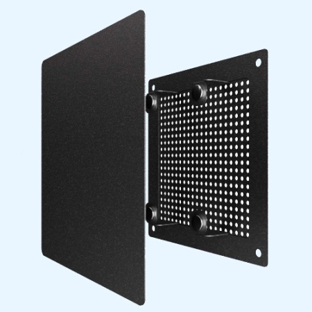 1717RVM Black (черный) ERA Решетка вентиляционная RVM сетка разъемная на магнитах 170х170 окраш.сталь